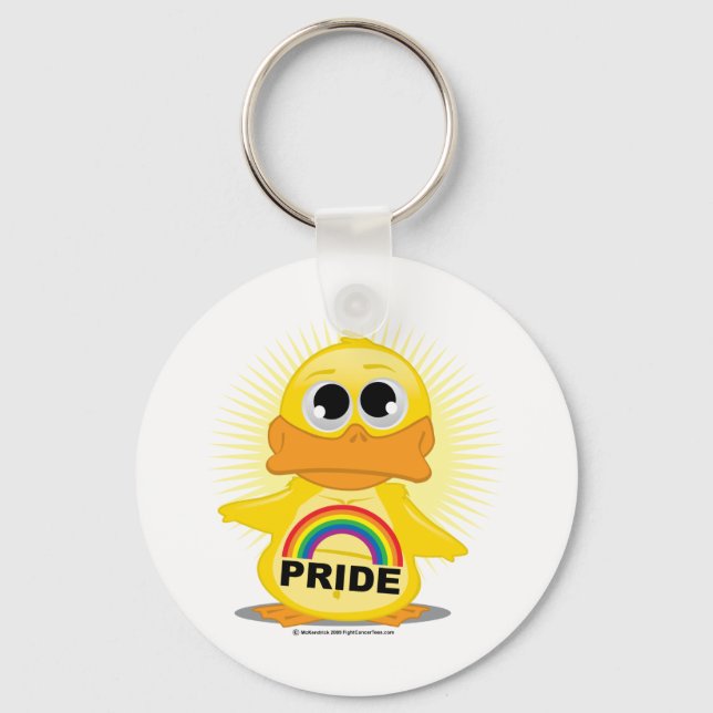 Chaveiro Rainbow Pride Duck (Frente)