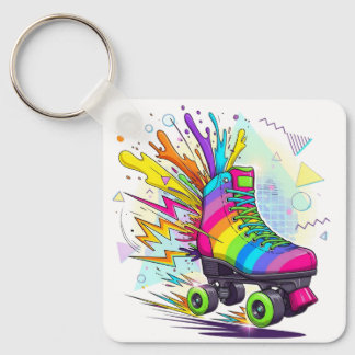Chaveiro Rainbow roller skates 