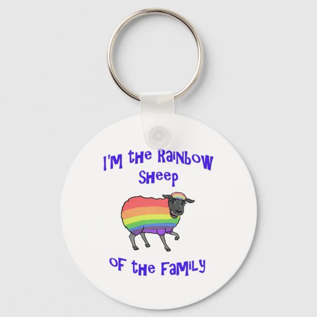 Chaveiro Rainbow Sheep of the Family (Frente)