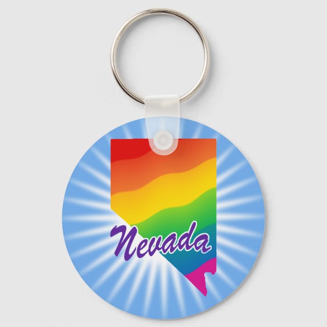 Chaveiro Rainbow State Of Nevada (Frente)