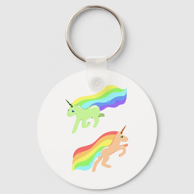 Chaveiro Rainbow Unicorns (Frente)