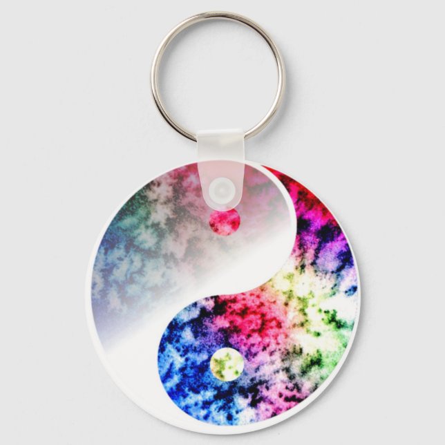 Chaveiro Rainbow Yin Yang (Frente)