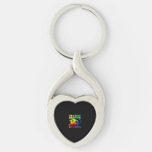 Chaveiro Rainbows Eu sou um Dragão de Livro Não Um Verme LG