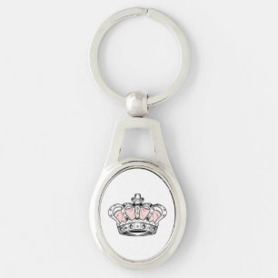 Chaveiro Rainha Coroa Real Rosa Estética Princesa Feminin