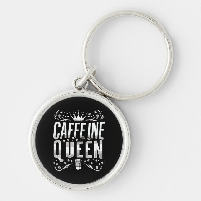 Chaveiro rainha da cafeína (Frente)