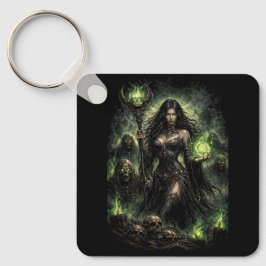 Chaveiro Rainha da Chama Verde