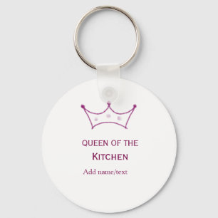 Chaveiro rainha da cozinha coroa cozinheira chefe nome