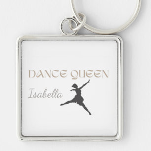 Chaveiro Rainha da Dança Personalizada, Presente ou Dela, B