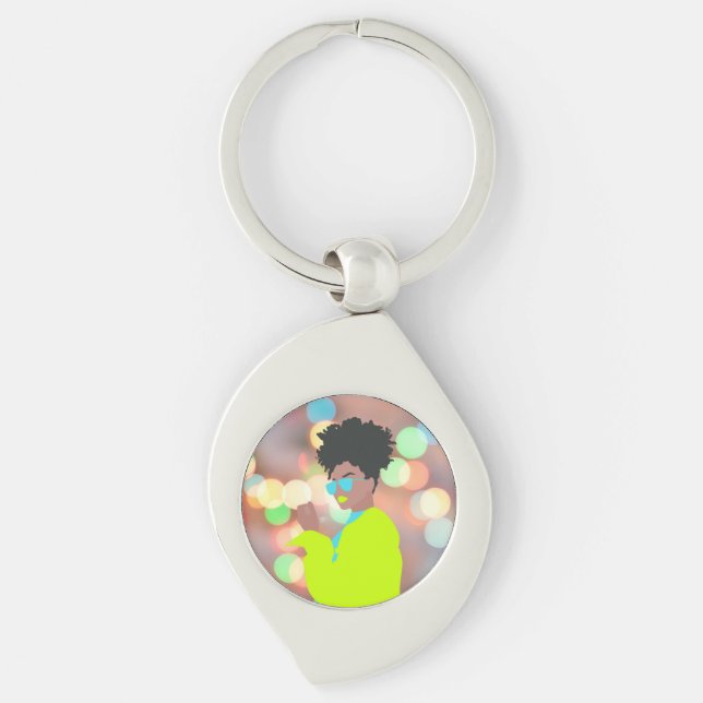 Chaveiro Rainha Dançante. (Frente)