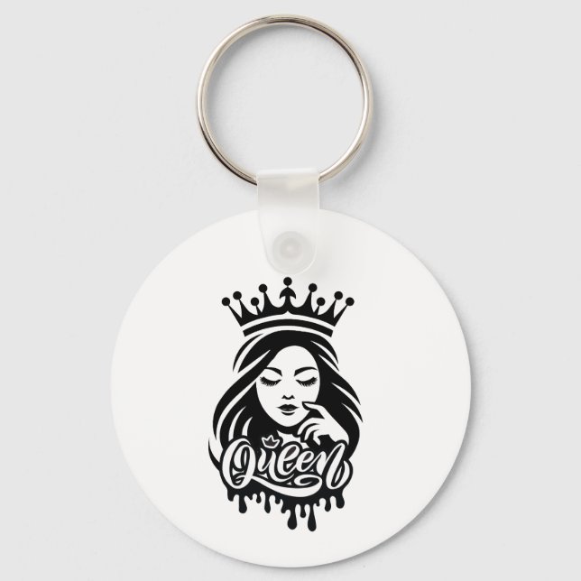 Chaveiro Rainha Design – Coroa Real Elegante (Frente)