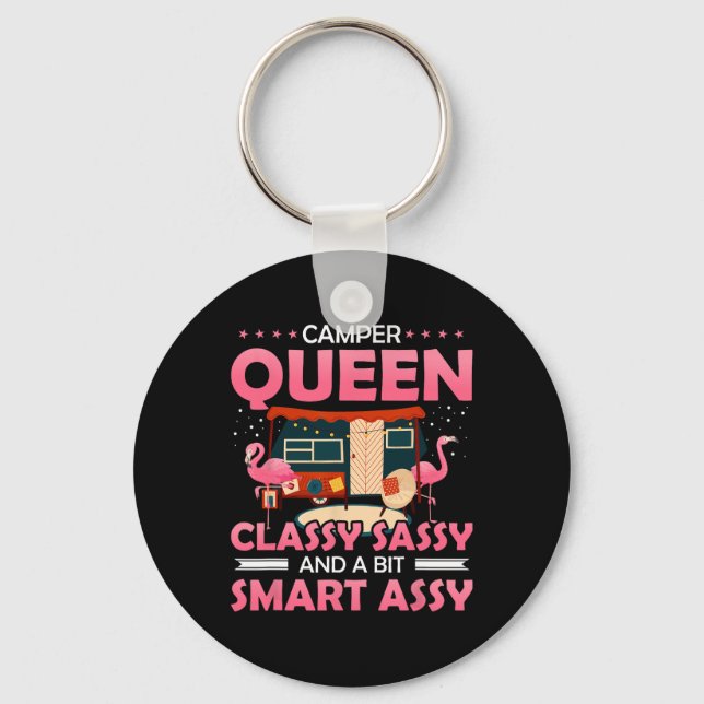 Chaveiro Rainha do Acampamento Cly Sy E Um Pouco Inteligent (Frente)