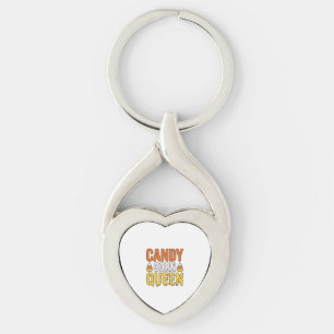 Chaveiro Rainha do Candy Corn Design de Camiseta de Hallowe