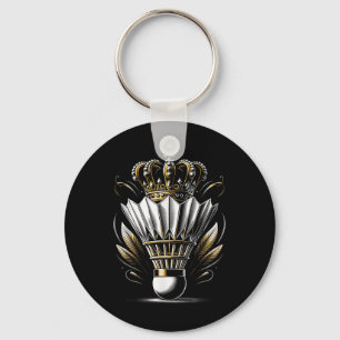 Chaveiro Rainha Do Shuttle Badminton Camisetas Gráficas Div