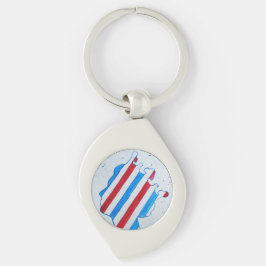 Chaveiro Rainha Elizabeth II Jubilee Platinum Reino Unido