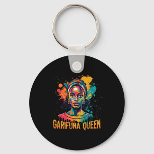 Chaveiro Rainha Garifuna Desenho Para Afro-Caribenho de Hon