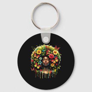 Chaveiro Rainha Negra Afro Melanin Derrubando 10 de junho