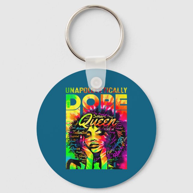 Chaveiro Rainha Negra Afro Sem Desculpas Melanina (Frente)