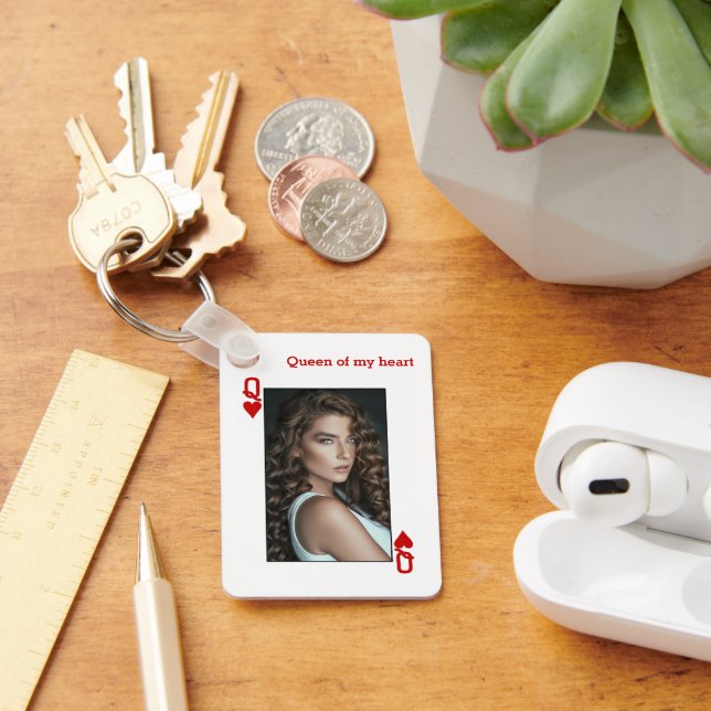 Chaveiro Rainha Personalizada de Corações (Mesa)