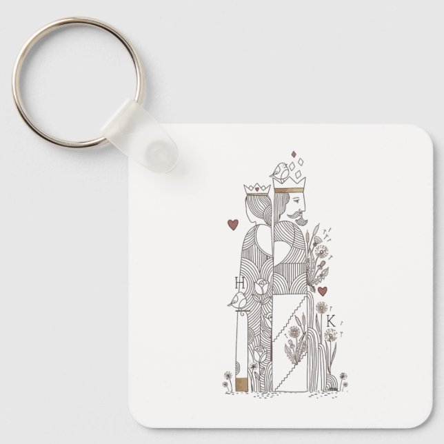 Chaveiro Rainha+Rei (Frente)