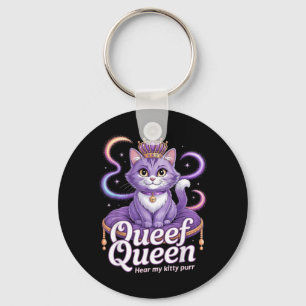 Chaveiro Rainha Roxa Engraçada gato Piada Suja Kitty Ronron