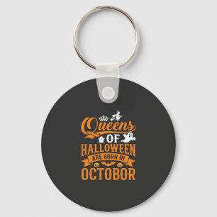 Chaveiro Rainhas do Halloween Nascidas em Outubro Tipografi