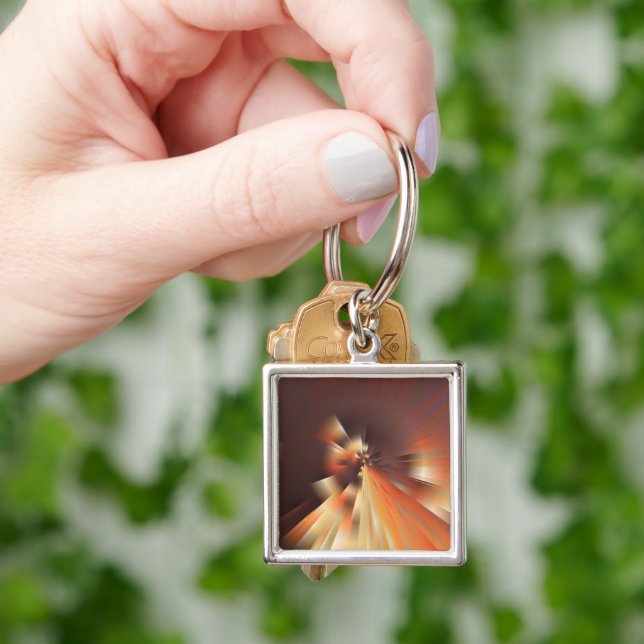 Chaveiro raios abstrato (Mão)