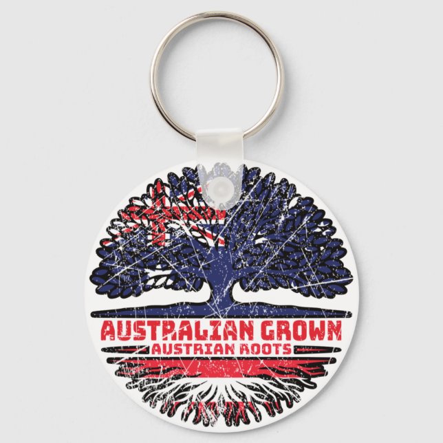 Chaveiro Raízes de Árvore Austraustríacas Austrália (Frente)