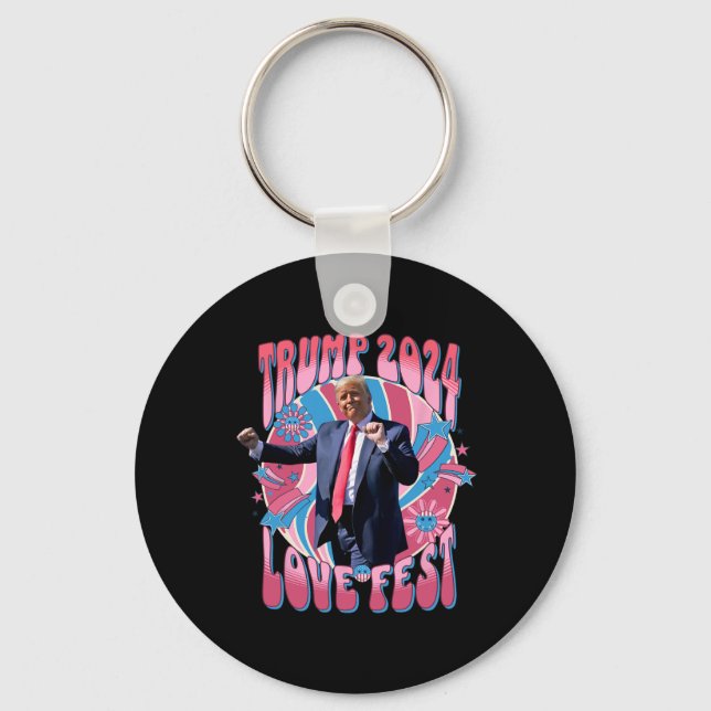 Chaveiro Rally Love Fest Dancing Retro Groovy Funny Lovefes (Frente)