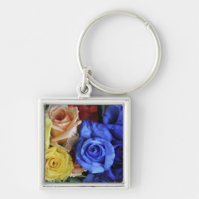 Chaveiro Ramalhetes de rosas frescas sortidas (Frente)