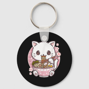 Chaveiro Ramen Cat Kawaii Anime Ramen Cat Lovers Kawaii