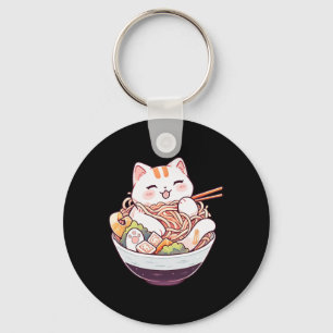 Chaveiro Ramen Cat Kawaii Neko Cute Animes Camisa Para Home