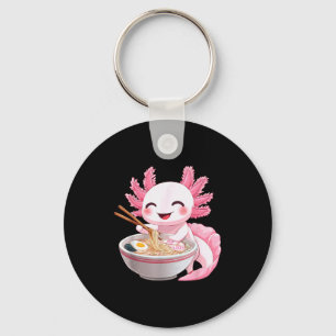 Chaveiro Ramen de Axolote Kawaii Anime