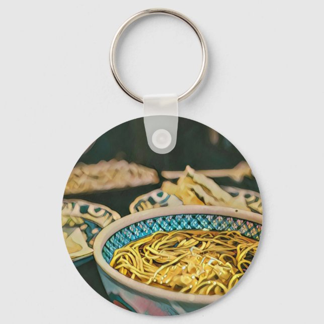 Chaveiro Ramen lover trabalho de arte (Frente)