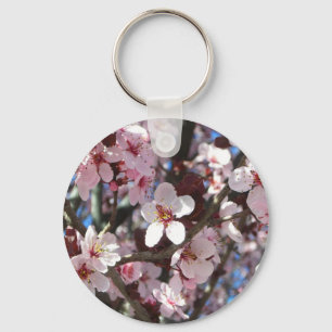 Chaveiro Ramificação de Brilhos Rosa Primavera Floral
