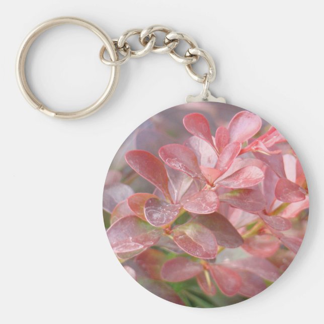 Chaveiro Ramificações bonito rosa (Frente)