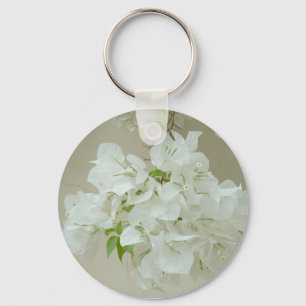 Chaveiro Ramifique com flores brancas