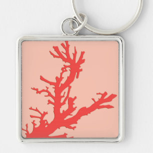 Chaveiro Ramo coral - máscaras da laranja coral