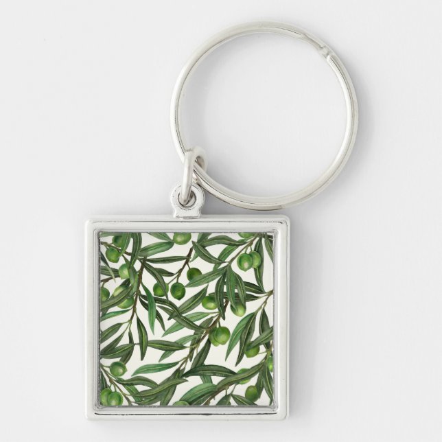 Chaveiro Ramos de oliveira em branco (Frente)