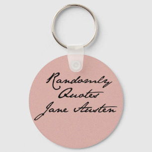 Chaveiro Randomly Quotes Jane Austen Key Chain