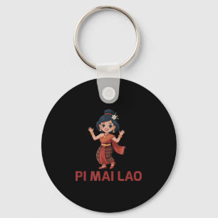 Chaveiro Rapariga de Ano Novo Laos Pi Mai Lao