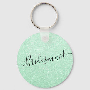 Chaveiro Rapariga-de-dama verde-da-menta elegante