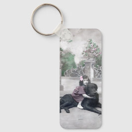 Chaveiro Rapariga e seu Cachorro