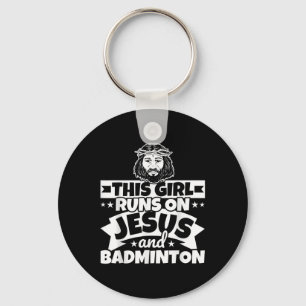 Chaveiro Rapariga Funciona Com Jesus E Badminton