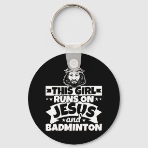 Chaveiro Rapariga Funciona Com Jesus E Badminton
