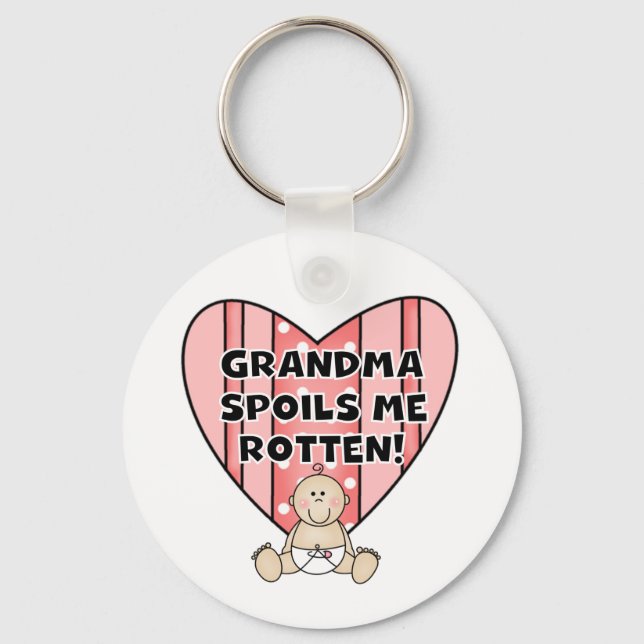 Chaveiro Rapariga Vovó Me Engana (Frente)