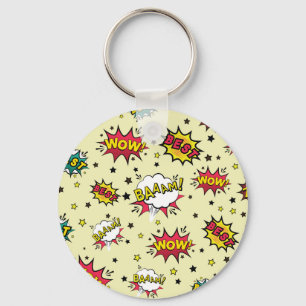Chaveiro Raparigas Meninos Vintage Patch Art