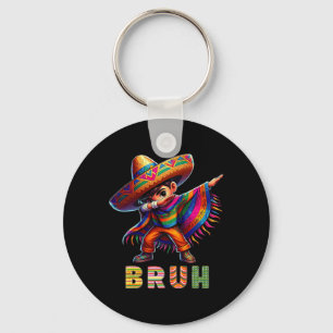 Chaveiro Rapaz Mexicano Dabbing Poncho Cinco De Mayo Funny