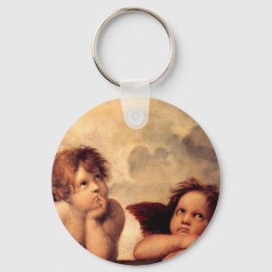 Chaveiro Raphael Cherubs Sistine Madonna Key Chain