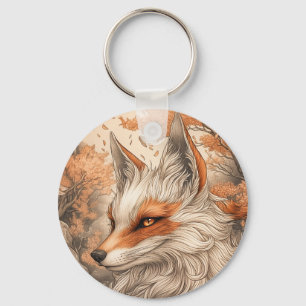Chaveiro Raposa de Kitsune Japonesa