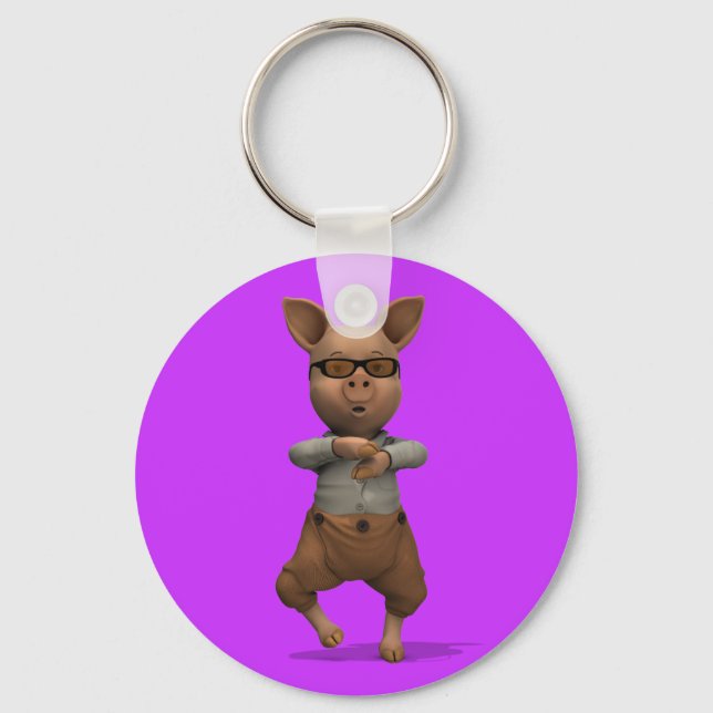 Chaveiro Rapper Pig (Frente)